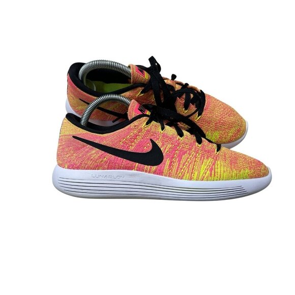 NIKE LUNAREPIC LOW FLYKNIT OLYMPIC VOLT PINK OC WOMENS SIZE 8.5 Multicolored - Picture 1 of 8
